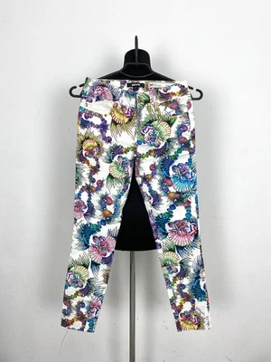 Archive Just Cavalli Women’s Shell Pattern Skinny Pants Size 24 Italy Designer - Image 1 of 4