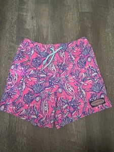 Vineyard Vines Boys Printed Chappy Swim Trunks - Size 7 - Picture 1 of 3