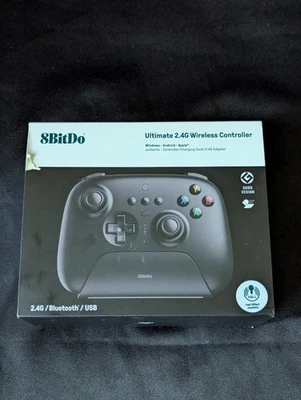 8BitDo Ultimate Wireless Gaming Controller Black 2.4 GHZ Bluetooth - Image 1 of 4