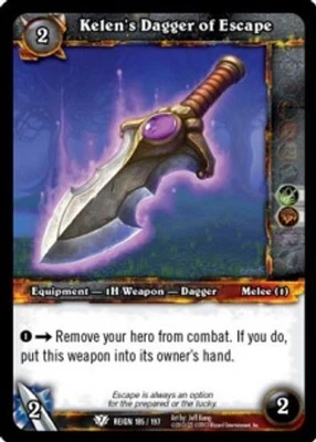 Kelen's Dagger of Escape - Reign of Fire - World of Warcraft TCG - Bild 1 von 4