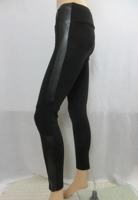 NUEVO Yoana Baraschi Anthropologie Leggings Negros Cuero Borde Talla/XS NUEVO SIN ETIQUETAS Foto 1 de 4