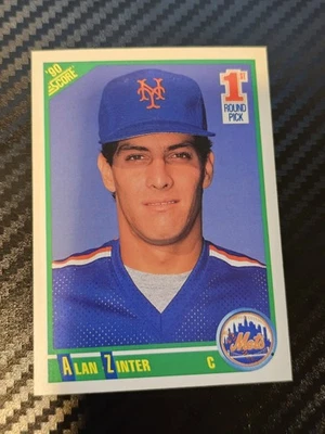 1990 Score - Alan Zinter #671 (RC) New York Mets  - Image 1 of 2