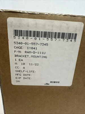 Ram Mounting Bracket  RAM-D-111U 3"X11" Base & 3-3/4" Base Lot Of 2 - Image 1 of 4