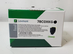 New/Sealed Lexmark 78C0XKG Extra High Yield Return Program Toner Cartridge ⚫ - Picture 1 of 6