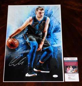 LUKA DONCIC DALLAS MAVERICKS ALL-STAR SIGNED 12X18 PHOTO JSA COA NBA!! - Picture 1 of 1