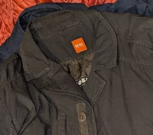 HUGO BOSS Unisex leichte Jacke Gr. 54 = Herren L / Damen XL Hellbraun mit Gürtel - Bild 1 von 24