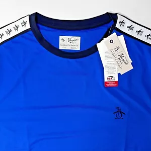 New Penguin Blue L T-Shirt American Sporstwear Casual Fashion - Picture 1 of 6