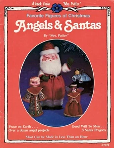 Ángeles y Santas por la señora Putter, folleto de figuras favoritas de Navidad con patrón - Imagen 1 de 4