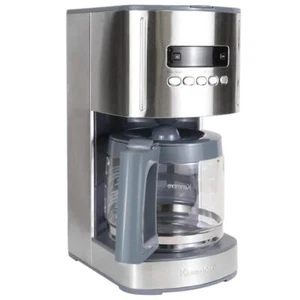 KENMORE Coffee Maker 12-Cup Stainless Steel Programmable w/ LCD Display Silver - Picture 1 of 7