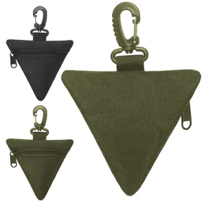 Tactical Small Molle EDC Pouch Mini Waist Utility Triangle Pouch Belt Bag Wallet - Picture 1 of 10