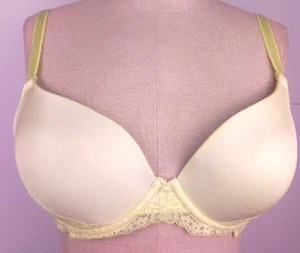Lily Of France RN 16345 Yellow/Green Push Up Underwired Bra Size 34 C (10) - Picture 1 of 15