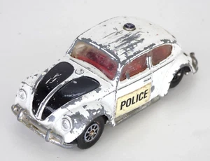 Corgi Volkswagen 1200 Saloon Police Toy Car Beetle 373 Whizzwheels Vintage - Picture 1 of 12