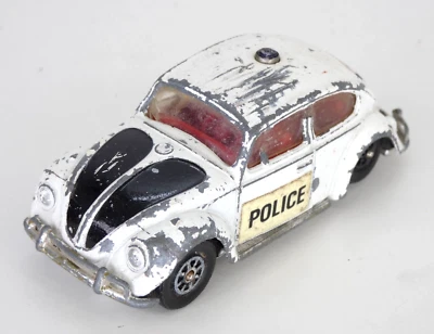 Corgi Volkswagen 1200 Saloon Police Toy Car Beetle 373  Whizzwheels Vintage - Image 1 of 4