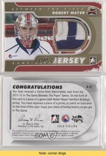 2011-12 ITG Between the Pipes Game-Used Gold Jersey /10 Robert Mayer #M-42