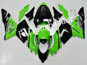 Fit for 2004 2005 ZX10R Green Black ABS Plastic Injection Bodywork Fairing Kit - Picture 1 of 6
