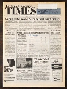 Electronic Engineering Times - 1986 September 1, 8, 15, 22 - Lot of 5 Newspaper - Picture 1 of 5