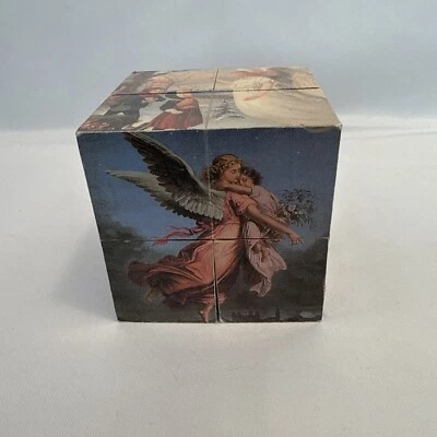 Magic ART Puzzle Blocks CUBE classic Guardian Angel Christmas Toy Decor - Image 1 of 4