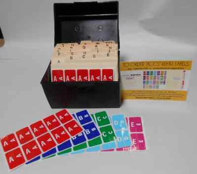 Smead ACCS color code alphabetical labels in recipe box starter kit - Image 1 of 2