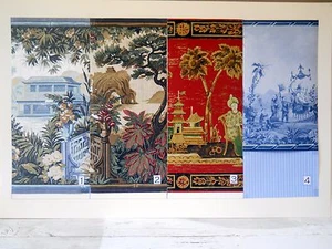 Erhaben schicke Chinoiserie - asiatische orientalische Eleganz 1:6 handgefertigte Diorama-Zimmer - Bild 1 von 12