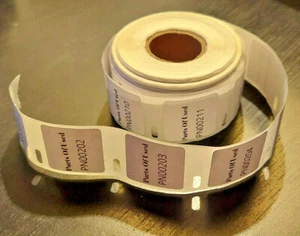 500 Sequential Ordered Part Inventory Number Label Sticker Custom Your Logo 1x1 - Picture 1 of 1