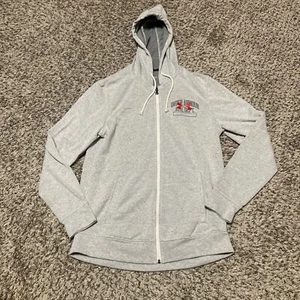 Under Armour Full Zip Hoodie Herren Gr. Medium Sweatshirt Loose Fit Grau - Bild 1 von 6