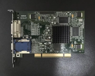 Matrox Millennium G450 32MB 64-bit DDR PCI Video Card #7003-0301 Rev.A *DVI+VGA - Image 1 of 4