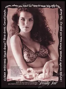 Reggiseno completo Vanity Fair anni 80 stampa pubblicità 1987 lingerie - Foto 1 di 1