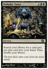Diabolic Tutor Eighth Edition Light Play LP MTG Magic the Gathering DNA GAMES