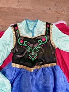 Disney Store Frozen Anna Dress Up Halloween Costume Dress Girls sz 9-10 - Picture 1 of 4