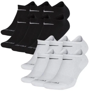 Nike Men's Socks Everyday Plus Cushioned Athletic Training Dri-Fit No-Show Socks - Picture 1 of 14