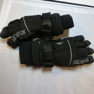 KORE SKI SCHNEE WINTER HANDSCHUHE Größe Junior Small / Schwarz  - Bild 1 von 3