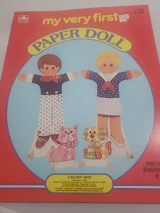Goldman Vintage 1983 UNCUT "My Very First" Paper Doll Book #1985-46 2 Dolls - Picture 1 of 4