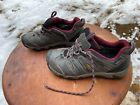 Keen Dry Waterproof Women's 9 Gray Leather Mesh Low Ankle Hiking Shoes Boots