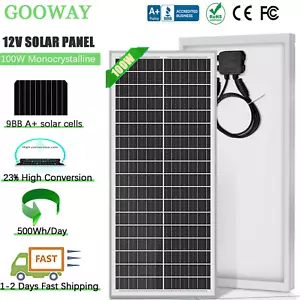 100W 120W 150W 170W 200W 300W Solar Panel 12V Mono Caravan Home off Grid Boat RV - Picture 1 of 25