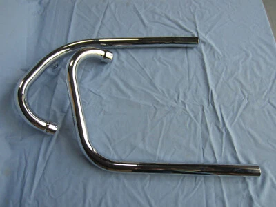 TUBO DE ESCAPE TRIUMPH T120 TR6 1963-70 BONNEVILLE TIGER 70-5957 70-5958 Foto 1 de 4