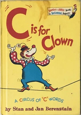Dr. Seuss C is for Clown by Stan and Jan Berenstain 1972 - Image 1 of 4