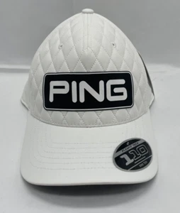 PING Mens Heritage Collection Tour Snapback Cap 222 Flexfit White LIMITED NEW - Imagen 1 de 10