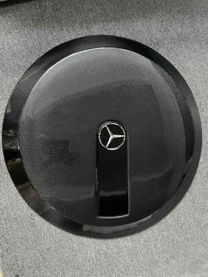 For Mercedes G Class G500 G55 G63 Black Spare Wheel Tire Cover Carbon Fiber  - Image 1 of 4