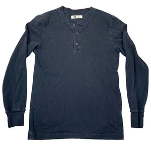 American Giant Mens Henley Shirt Size S Black Long Sleeve - Bild 1 von 7