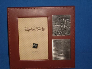 Granddad Photo Frame Pewter Golfer Plaque Rust Color By Russ - Imagen 1 de 4