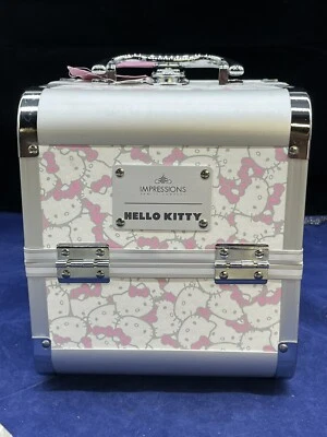 SANRIO HELLO KITTY ❤️IMPRESSIONS VANITY SLAYCUBE MAKEUP TRAVEL CASE TRAIN CASE - Image 1 of 4