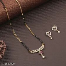 Indian Fancy Ethnic Traditional Mangalsutras Pendants Gold Plated - Free Ship