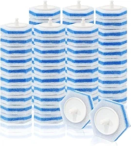 60 Blue Counts Wand Refills,Disposable Toilet Brush Heads Compatible With Clorox - Picture 1 of 7