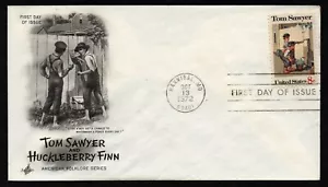 USA, SCOTT # 1470, ARTCRAFT FDC COVER 1972 TOM SAWYER & HUCKLEBERRY FINN - Picture 1 of 1
