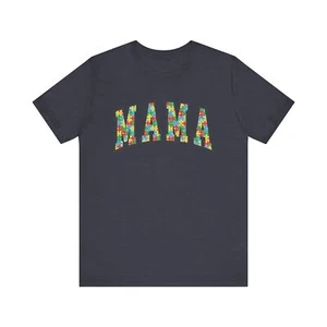 Autism Mama Awareness Women's Short Sleeve Tshirt for mom - Picture 1 of 28