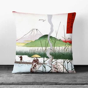 The Sagami River di Utagawa Hiroshige 1 x cuscino morbido e copertura divano letto - Foto 1 di 10