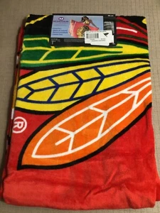 Chicago Blackhawks NHL Cotton Beach Towel 30”x60” NEW - Picture 1 of 6