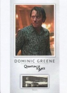 James Bond Classics 2016 Dominic Greene Relic Costume Card PR7 #132/200