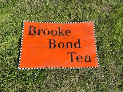 Letrero de té Brooke Bond vintage/letrero de tienda Foto 1 de 4