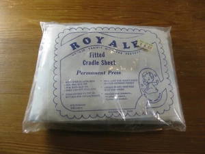 Royale Spannbetttuch blaue Wolken auf weißem Hintergrund Neu in Verpackung - Bild 1 von 6